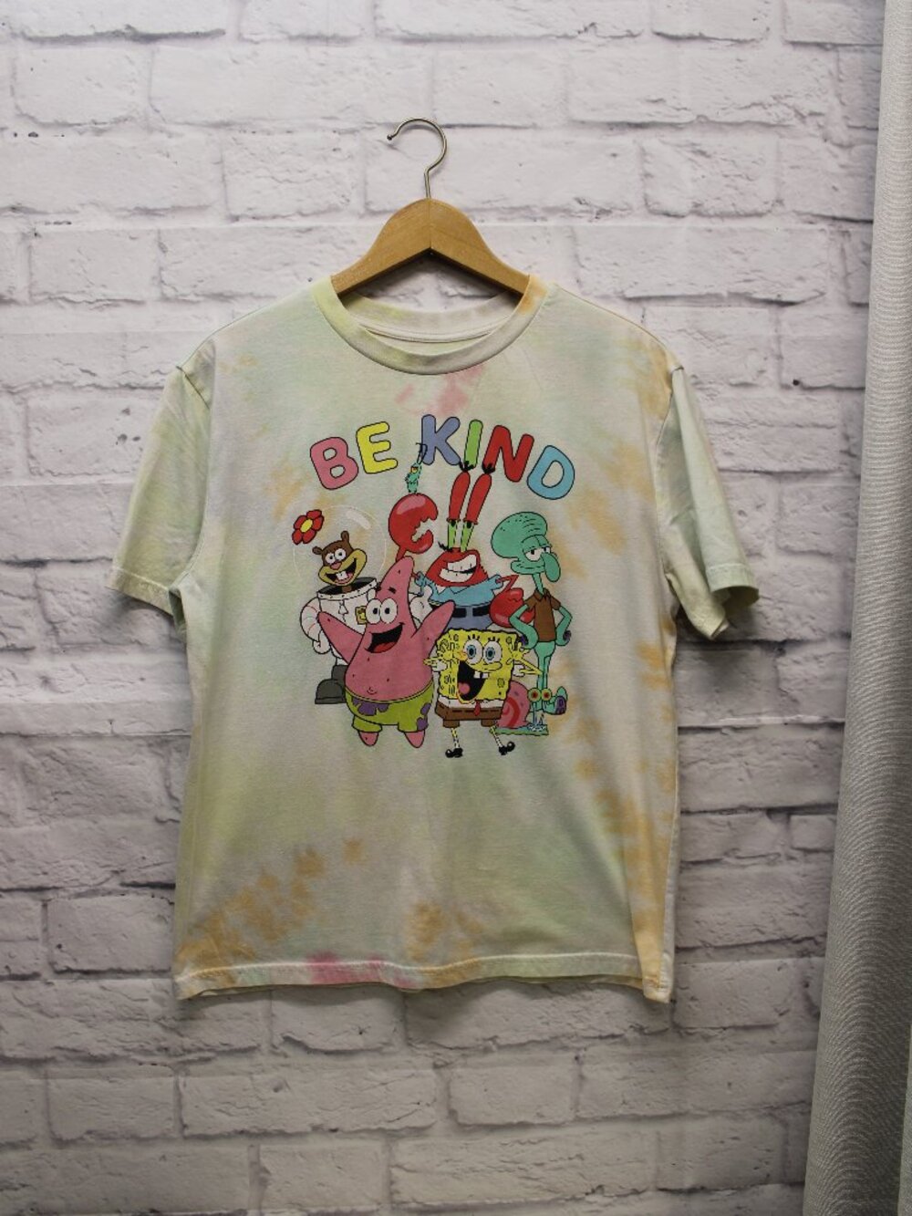 Spongebob Medium Be Kind Tie Dye Character Graphic Shortsleeve Tee